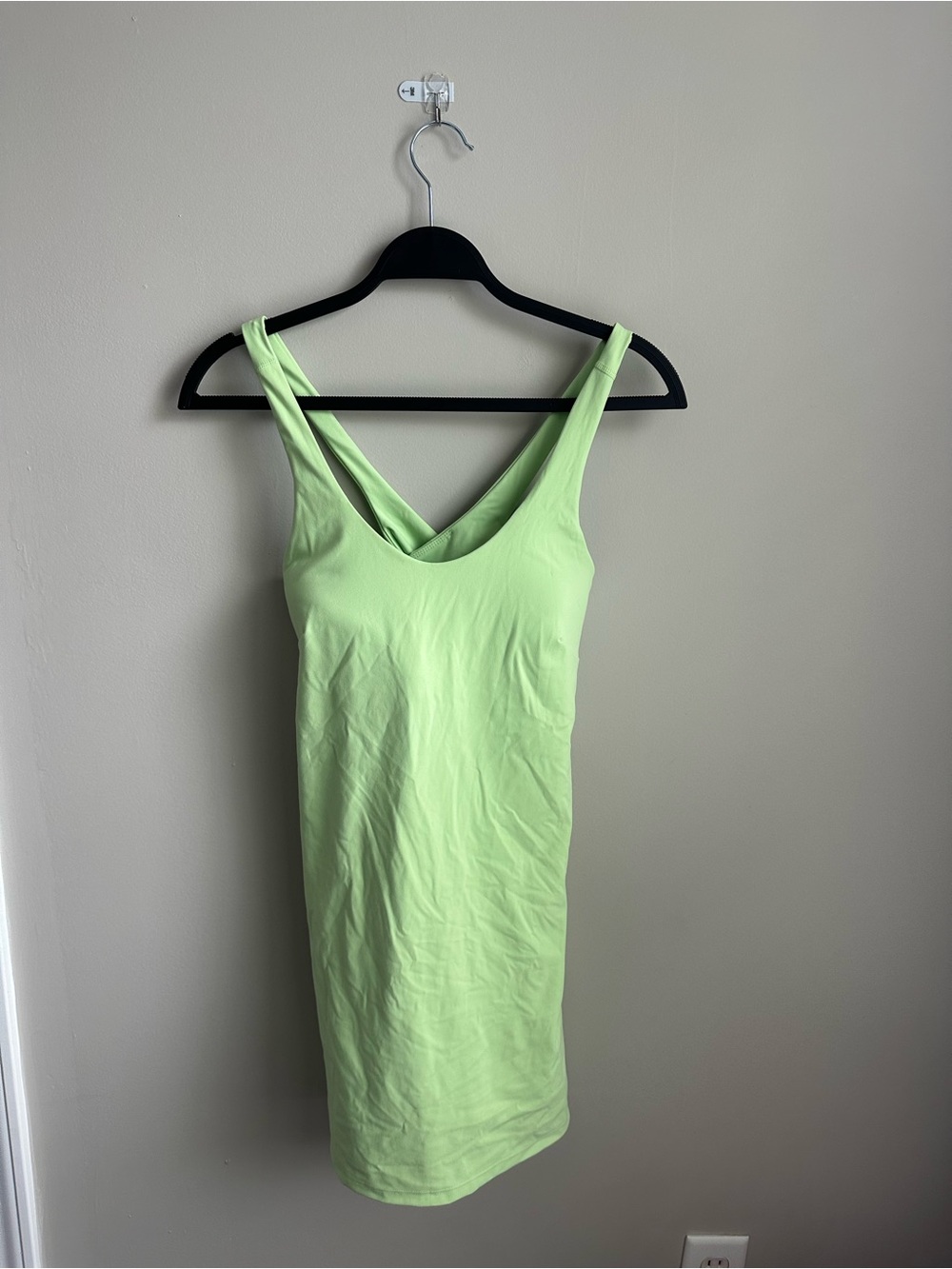 Women’s Lime Green V-Neck Tank workout Dress
